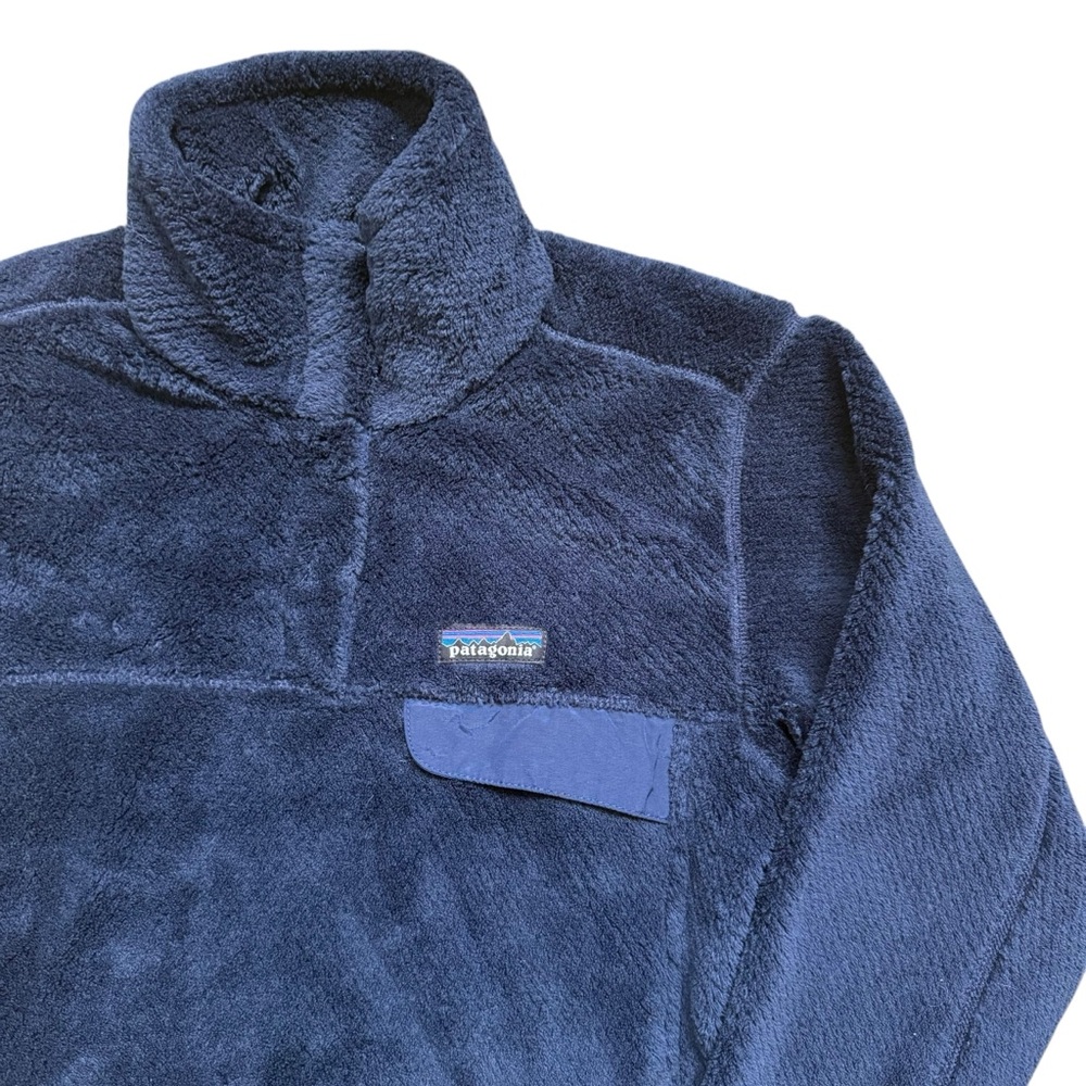 Patagonia - Women’s Re-Tool Snap-T Pullover Fleece Jacket - Blue - Medium - Picture 2 of 7